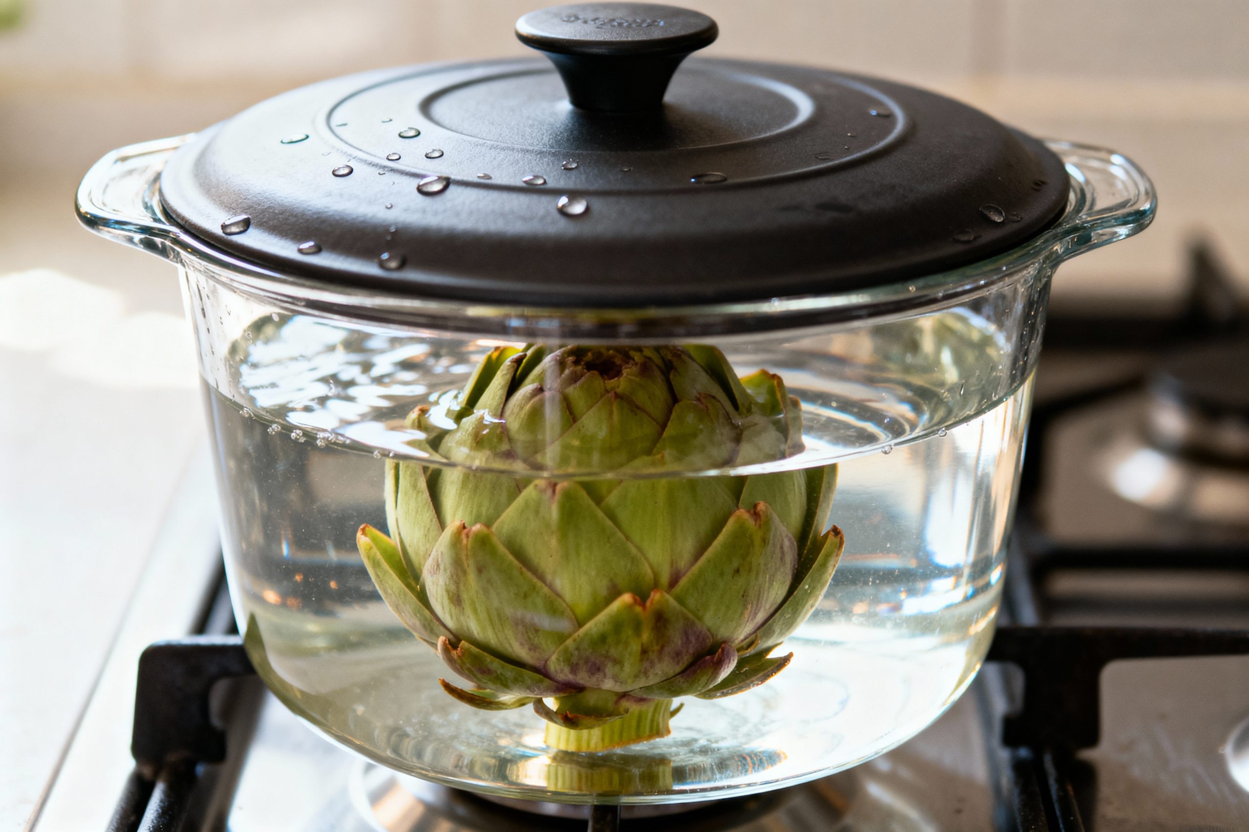 cuisson de l'artichaut à la cocotte minute