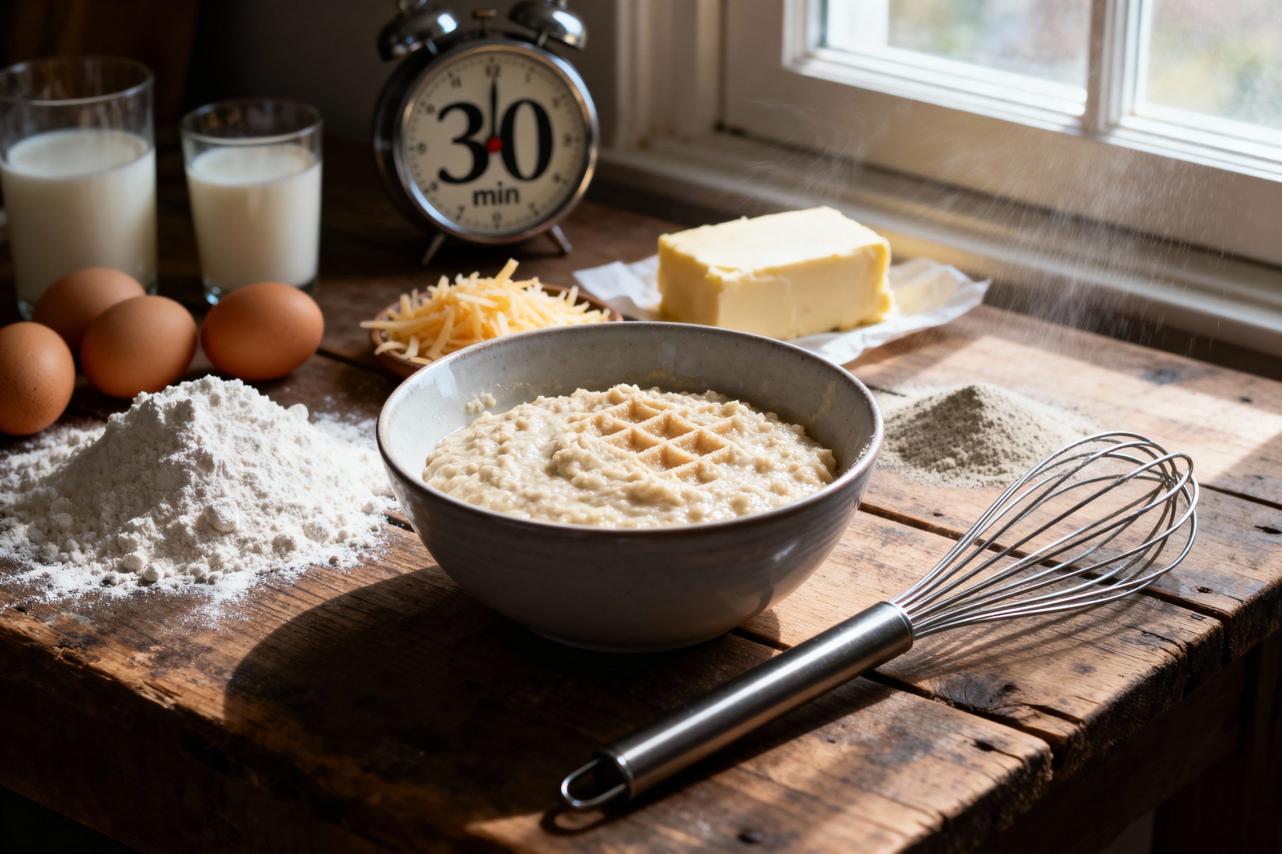 recette de grand-mère de la gaufre