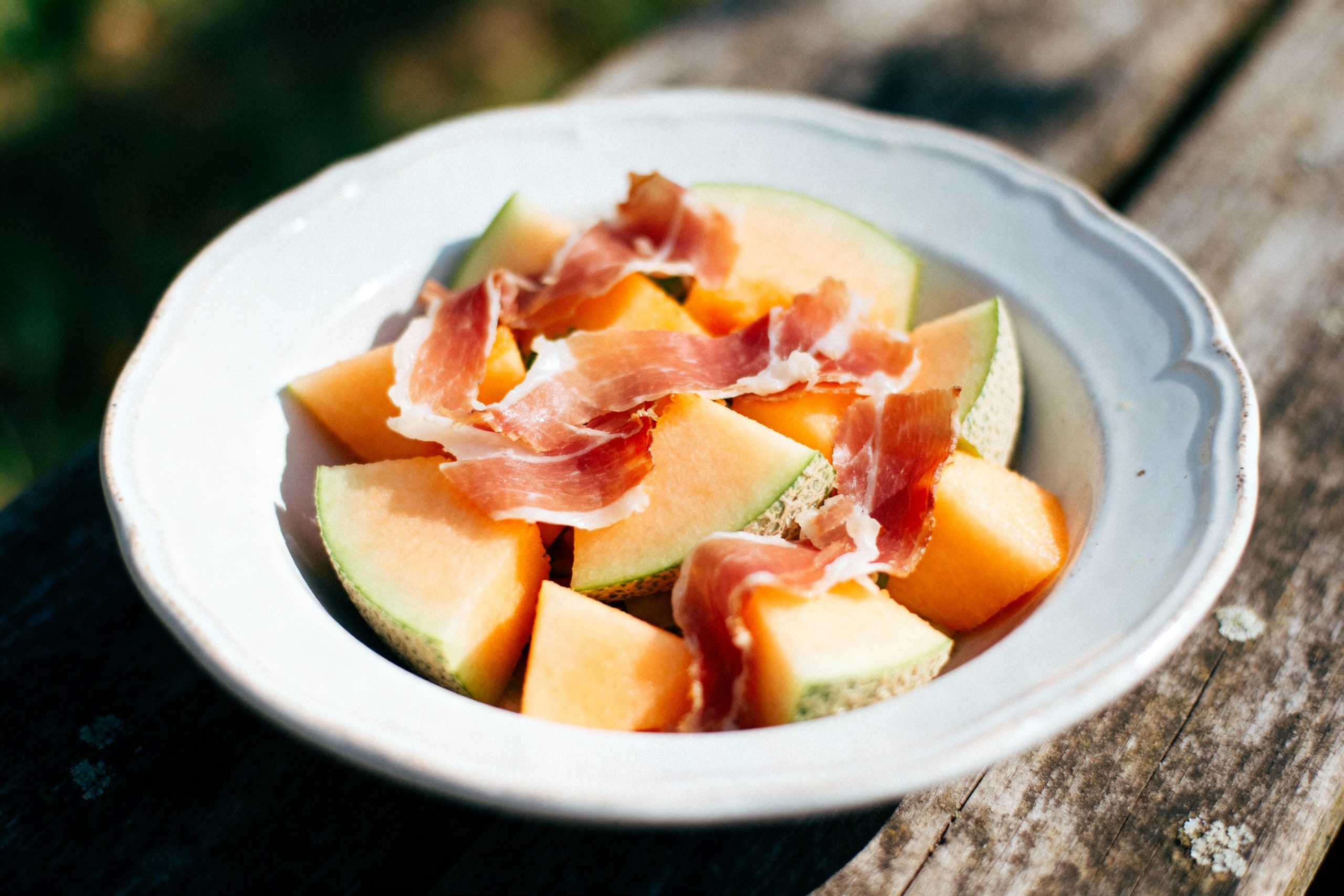 salade de melon et jambon cru