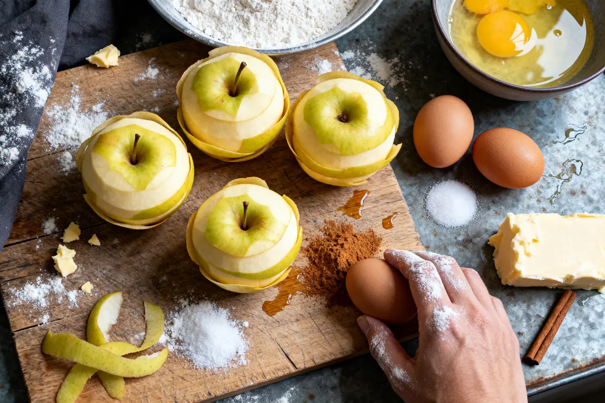 Recette du gâteau aux pommes de grand-mère moelleux et facile