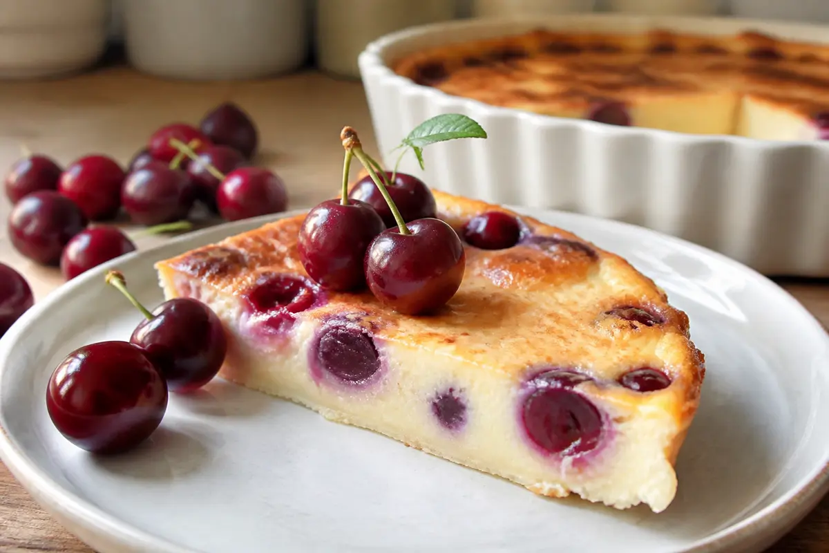 Clafoutis healthy cerises : Recette légère, facile et gourmande