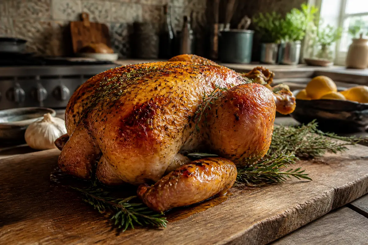 Recette de poulet rôti au four : La meilleure astuce croustillante
