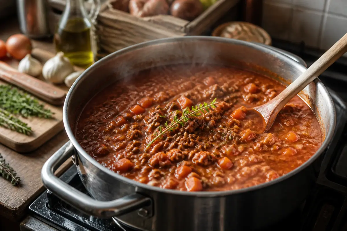 Sauce bolognaise façon grand-mère : Recette authentique et simple